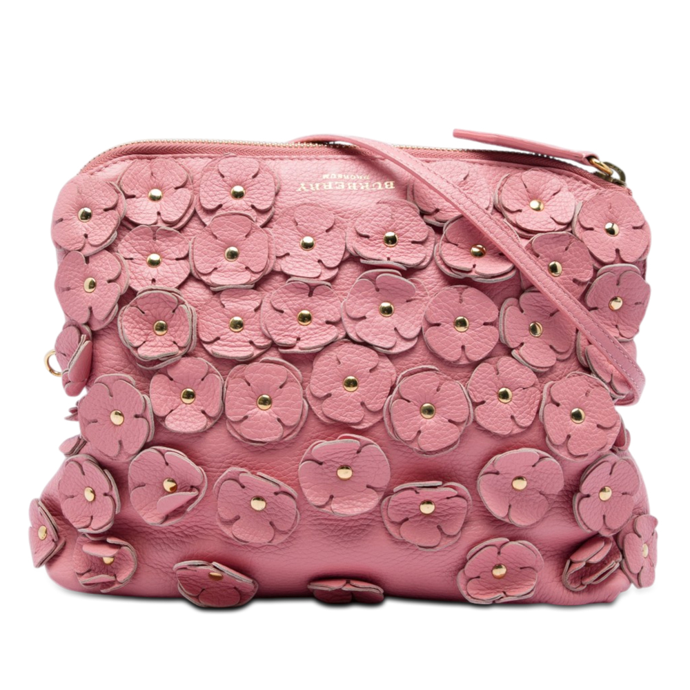 Pre-Loved Burberry Prorsum Leather The Petal Fold Over Crossbody - Picture 1 of 5